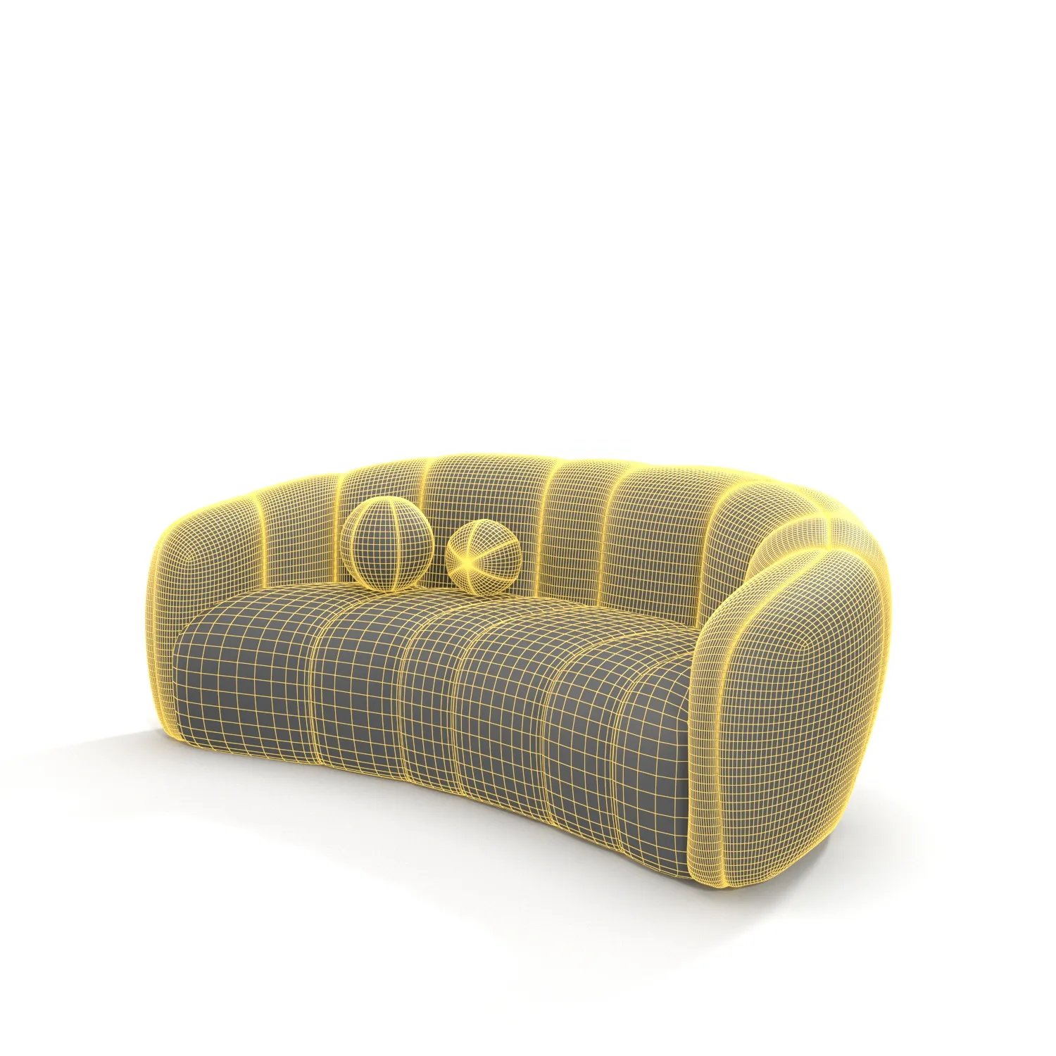 Alexis 89 Fabric Sofa 3D Model_07